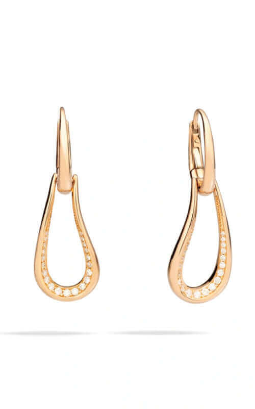 Pomellato Fantina 18k Rose Gold Earrings with Diamonds POC1021O7000DB000 | Bandiera Jewellers Toronto and Vaughan