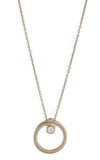 Roberto Coin Circle Pendant Necklace with Diamonds 000978AXCHX0 | Bandiera Jewellers Toronto and Vaughan