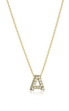 Roberto Coin Love Letter A Pendant Yellow Gold and Diamonds 001634AYCHXA | Bandiera Jewellers Toronto and Vaughan