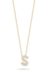 Roberto Coin Love Letter S Pendant Yellow Gold and Diamonds 001634AYCHXS | Bandiera Jewellers Toronto and Vaughan