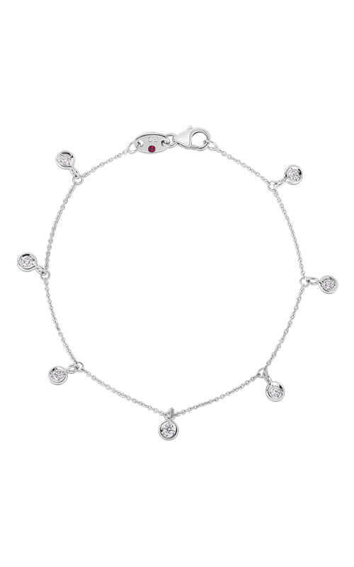 Roberto Coin 7 Diamond Drop Station 18k White Gold Bracelet 530011AWLBX0 | Bandiera Jewellers Toronto and Vaughan