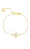 Roberto Coin Princess Flower 18k Yellow Gold Bracelet with Diamonds 7772717AJLBX | Bandiera Jewellers Toronto and Vaughan