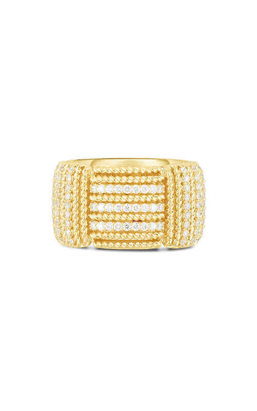 Roberto Coin Opera 18k Yellow Gold and Diamond Ring 7772895AY65X | Bandiera Jewellers Toronto and Vaughan
