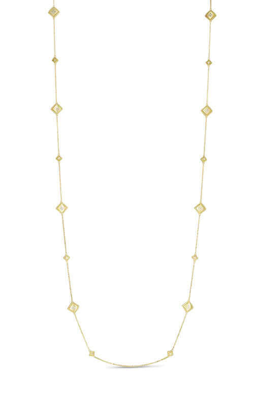 Roberto Coin Palazzo Ducale 18k Yellow Gold and Diamonds Necklace 7772923AY35X | Bandiera Jewellers Toronto and Vaughan