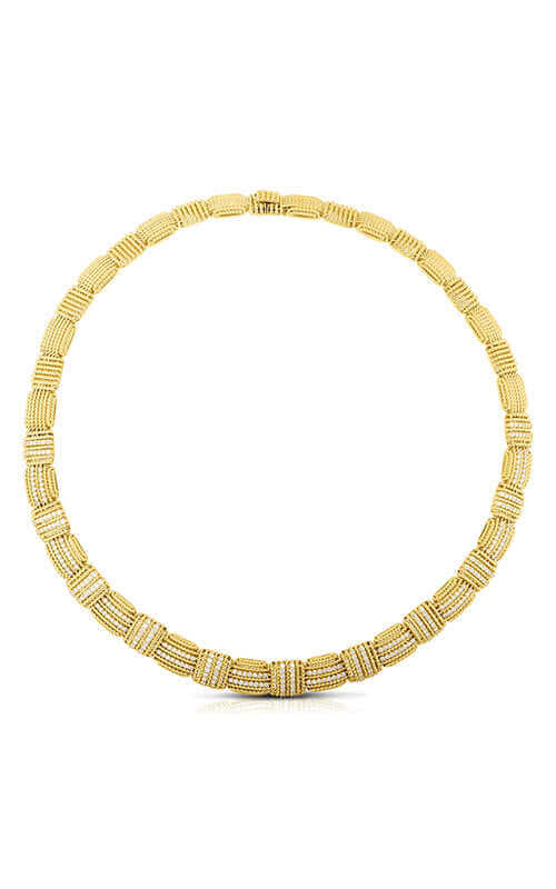 Roberto Coin Opera 18k Yellow Gold and Diamonds Necklace 7772975AYCHX | Bandiera Jewellers Toronto and Vaughan