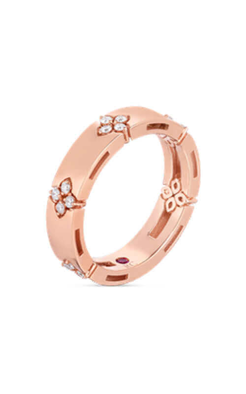 Roberto Coin Love in Verona 18k Rose Gold &amp; Diamonds Ring 8882970AX65X | Bandiera Jewellers Toronto and Vaughan