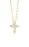 Roberto Coin Gold and Diamonds Baby Cross Necklace 001154AYCHX0 Bandiera Jewellers