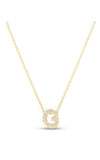 Roberto Coin Love Letter G Pendant Yellow Gold Diamonds 001634AYCHXG Bandiera Jewellers