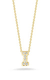 Roberto Coin Love Letter I Pendant Yellow Gold and Diamonds 001634AYCHXI Bandiera Jewellers