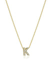 Roberto Coin Love Letter K Pendant Yellow Gold and Diamonds 001634AYCHXK Bandiera Jewellers