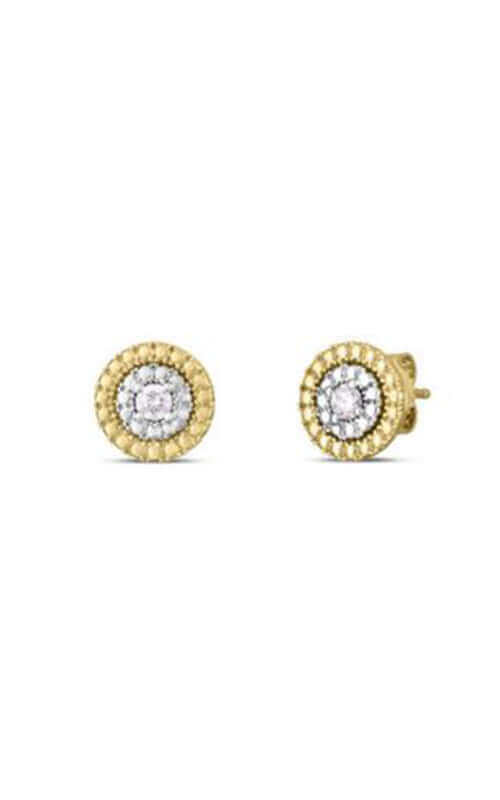 Roberto Coin 18kt WY Siena Diamond Dot Small Earrings 111476AJERX0 Bandiera Jewellers