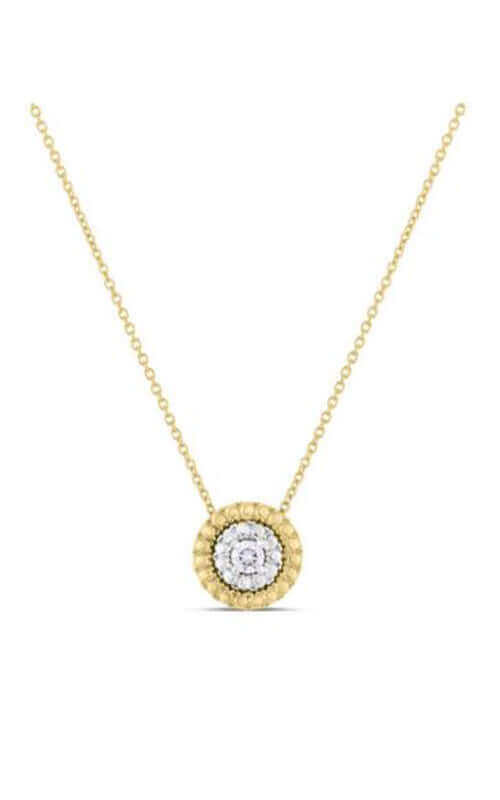 Roberto Coin 18kt WY Siena Diamond Dot Necklace 111476AVCHX0 Bandiera Jewellers