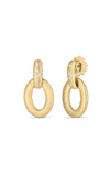 Roberto Coin Duchessa 18k Yellow Gold and Diamonds Earrings 7773249AYERX Bandiera Jewellers