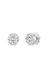 Roberto Coin Diamond Pois Moi Luna Stud Earrings 8882634AWERX Bandiera Jewellers