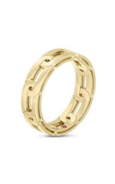 Roberto Coin Navarra 18k Yellow Gold Ring Slim 8883149AY650 | Bandiera Jewellers Toronto and Vaughan