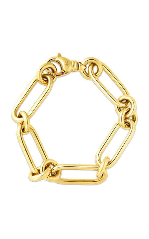 Roberto Coin Oro Classic Gold Bracelet 9151058AYLB0 Bandiera Jewellers