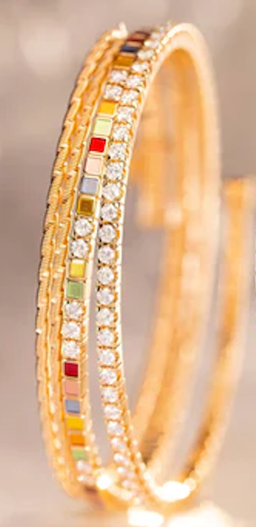 Wellendorff Embrace Me Noble Golden Rainbow Rope Bracelet Yellow Gold 304811-GG