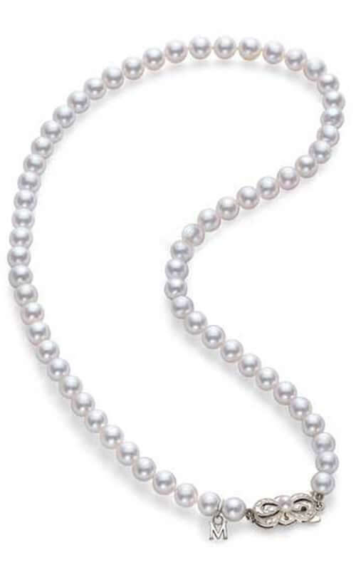 Mikimoto Strand Necklace Akoya Pearl White 7.5x7mm A U75116W | Bandiera Jewellers Toronto and Vaughan