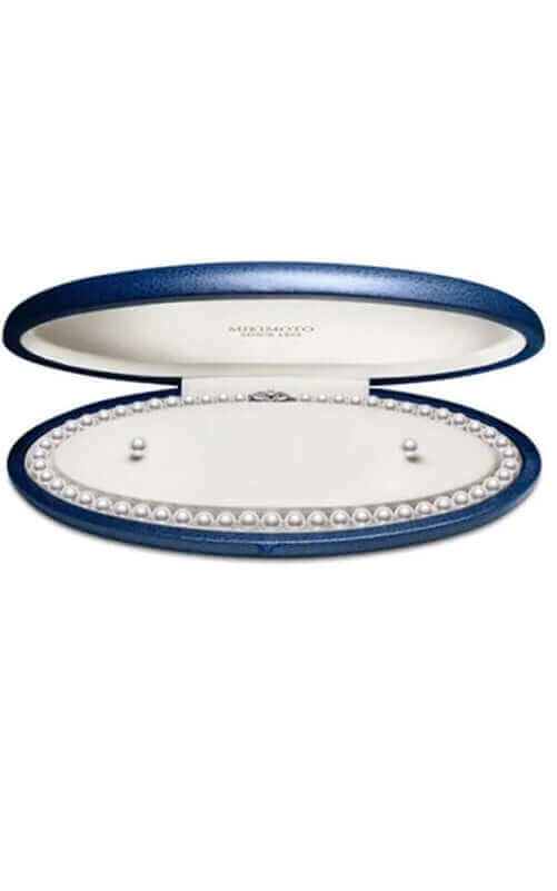 Mikimoto Strand and Stud Earrings Set Akoya Pearls White UN70118VS1W2 | Bandiera Jewellers Toronto and Vaughan