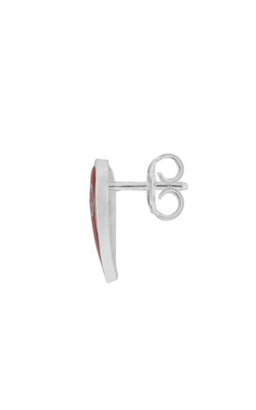 GUCCI Heart SILVER & RED ENAMEL Earrings YBD64554700100U | Bandiera Jewellers Toronto and Vaughan