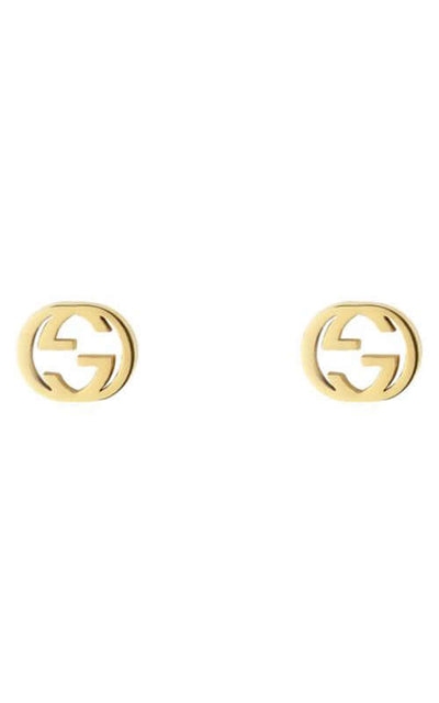 GUCCI Interlocking G 18k Yellow Gold Earrings YBD66211100100 | Bandiera Jewellers Toronto and Vaughan