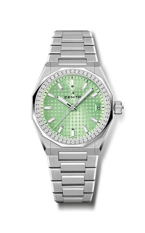Zenith DEFY Skyline Green Dial Watch 16.9400.670/61.I001 Bandiera Jewellers