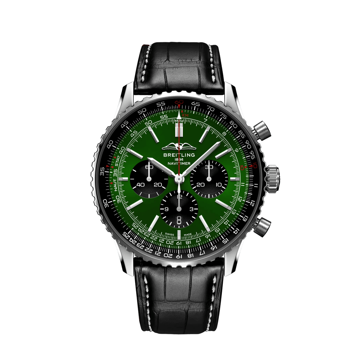 Navitimer B01 Chronograph Green 46 AB0137241L1P1 Bandiera Jewellers