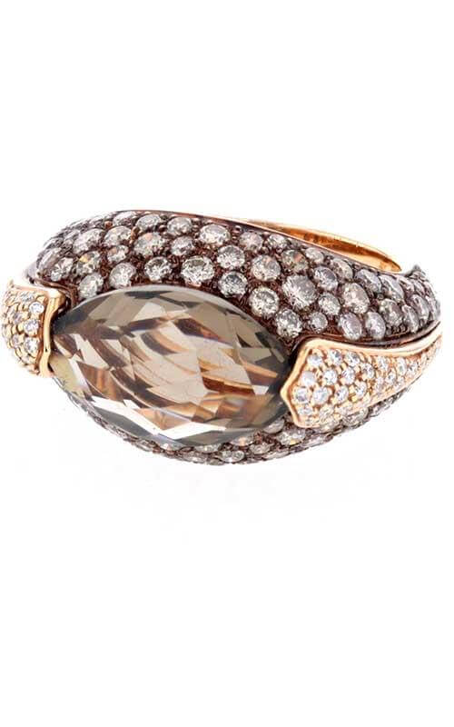 Mimi Jasmine Rose Gold, Smoky Quartz and Diamonds Ring (A235CF8MB) | Bandiera Jewellers Toronto and Vaughan