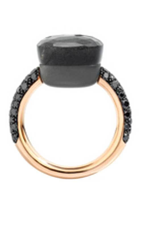 Pomellato Nudo Ring in Gray Moonstone with Titanium, Rose Gold and Diamonds Ring (A.B401BBT7ADG) | Bandiera Jewellers Toronto and Vaughan