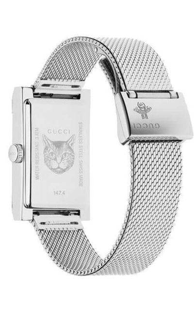 GUCCI G-Frame Steel Rectangular Watch YA147401 | Bandiera Jewellers Toronto and Vaughan