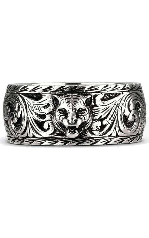 GUCCI Garden Aureco Silver Gatto Ring YBC433571001020 | Bandiera Jewellers Toronto and Vaughan