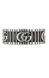GUCCI GG Marmont Double G Aged Silver Ring YBC551899001015 | Bandiera Jewellers Toronto and Vaughan