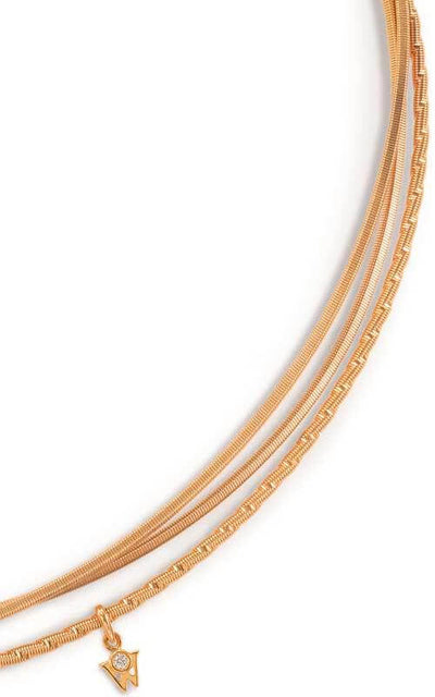 Wellendorff Crossover Gold and Diamonds Necklace (406826) | Bandiera Jewellers Toronto and Vaughan