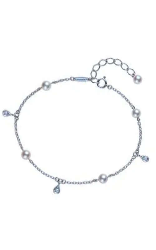 Mikimoto White Gold and Akoya Pearls Bracelet (MDQ10026ADXW) | Bandiera Jewellers Toronto and Vaughan
