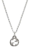 GUCCI Interlocking-G Blackened Silver Necklace YBB45553500100U | Bandiera Jewellers Toronto and Vaughan