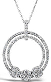 Hulchi Belluni Tresore Collection 18K White Gold pendant with diamonds (20270-WW) | Bandiera Jewellers Toronto and Vaughan