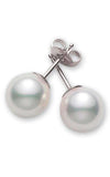 Mikimoto Stud Earrings Akoya Pearl White 6mm AAA (PES605W) | Bandiera Jewellers Toronto and Vaughan