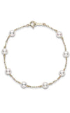 Mikimoto Tin Cup Bracelet White 5mm PD129KP055 | Bandiera Jewellers Toronto and Vaughan