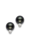 Mikimoto Stud Earrings South Sea Pearl Black 9mm A+ (PES902BDW) | Bandiera Jewellers Toronto and Vaughan