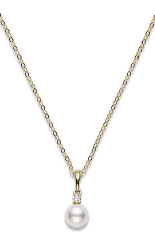 Mikimoto Necklace Akoya Pearl &amp; Diamond Necklace (PPS752DK) | Bandiera Jewellers Toronto and Vaughan