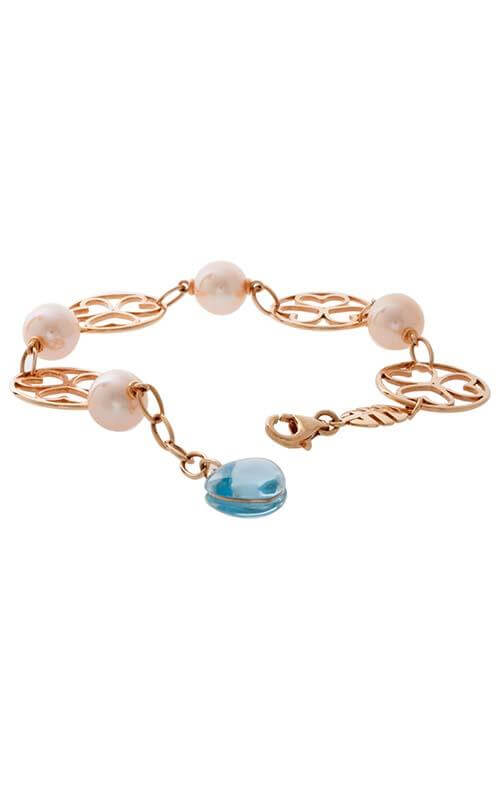Mimi Juliet Rose Gold, Blue Topaz and Pink Pearls Bracelet (B286R2T) | Bandiera Jewellers Toronto and Vaughan