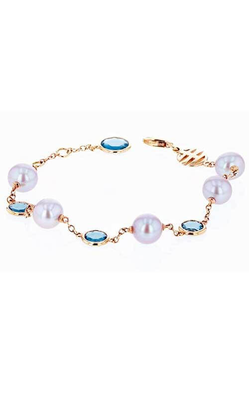 Mimi En Rose Gold, Blue London Topaz and Violet Pearls Bracelet (B271R3T) | Bandiera Jewellers Toronto and Vaughan