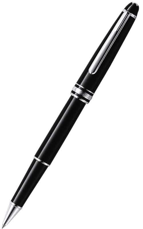 Montblanc black resin &amp; platinum Meisterstuck Classique rollerball (2865) | Bandiera Jewellers Toronto and Vaughan