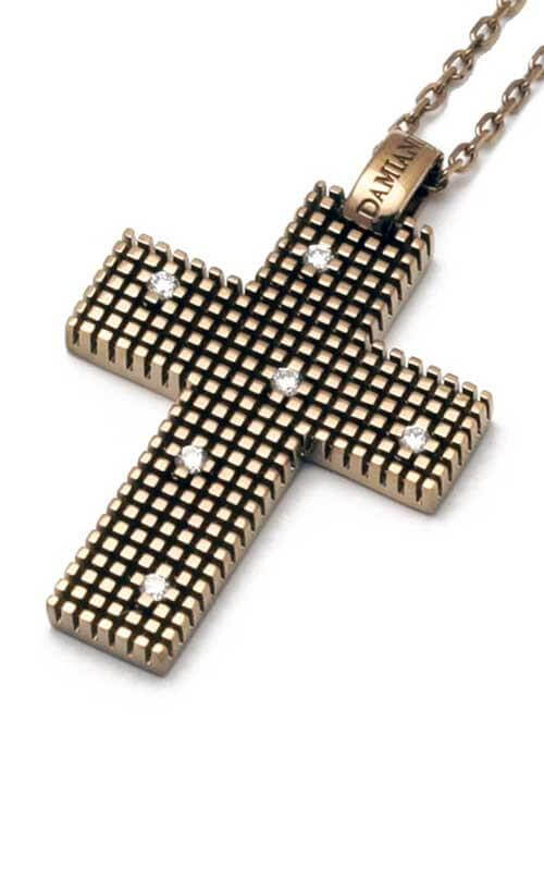 Damiani Metropolitan Dream Brown Gold &amp; Diamonds Cross Pendant (20038923) | Bandiera Jewellers Toronto and Vaughan