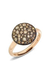 Pomellato Sabbia Ring in Pink Gold, Brown Diamonds (PAB2040O7000DBR00) | Bandiera Jewellers Toronto and Vaughan