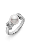 Mikimoto Ring Akoya Pearl White 8.5mm A+ (PRE610SW) | Bandiera Jewellers Toronto and Vaughan