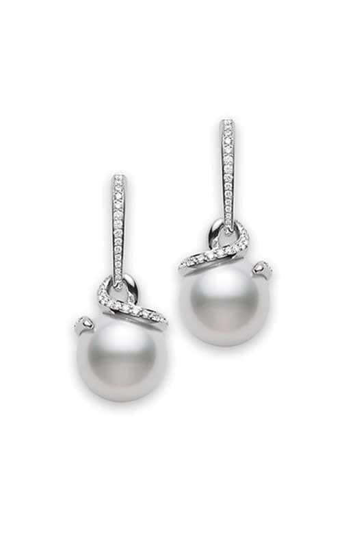 Mikimoto Twist Earrings South Sea Pearl White 11mm A+ (PEA1054NDW) | Bandiera Jewellers Toronto and Vaughan