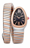 Bulgari Serpenti Single-Twirl Pink Gold and Steel Ladies Watch (SP35BSPG.1T) | Bandiera Jewellers Toronto and Vaughan