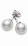 Mikimoto Stud Earrings Akoya Pearl White PES702DW | Bandiera Jewellers Toronto and Vaughan