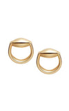 Gucci Horsebit Stud Earrings Yellow Gold YBD39102600100U | Bandiera Jewellers Toronto and Vaughan
